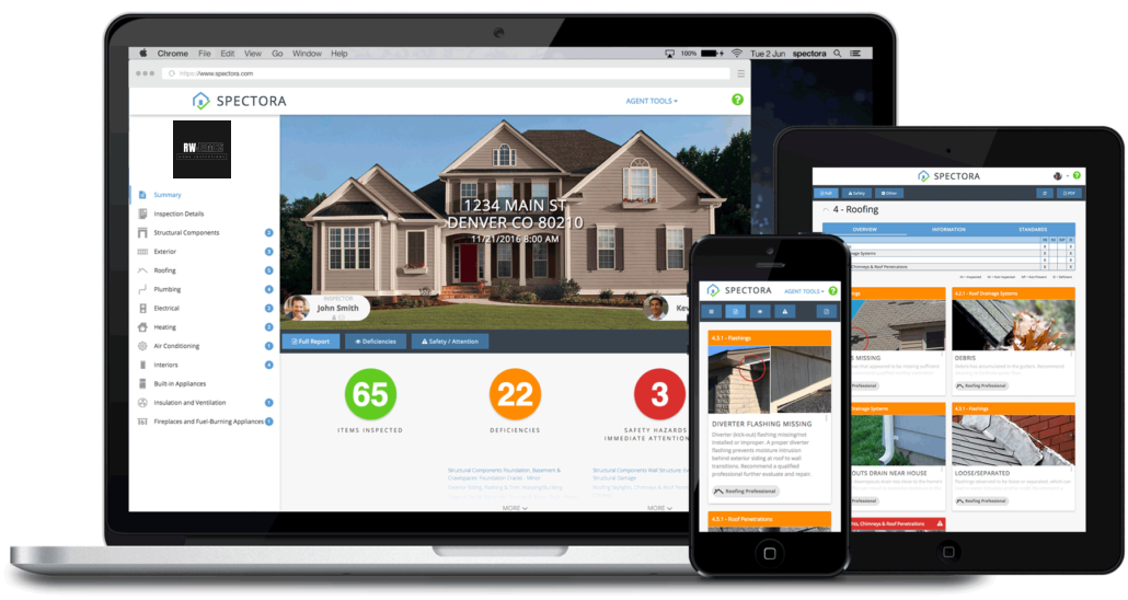 Home Inspection report mockup